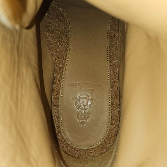 Office of Angela Scott Leather Lace-Up Brogue Ankle Boots Size 39.5 Excellent Co - Picture 12 of 15